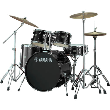Bateria Yamaha Rydeen Rdp2f5blguset Black Glitter Con Herrajes Y Platillos